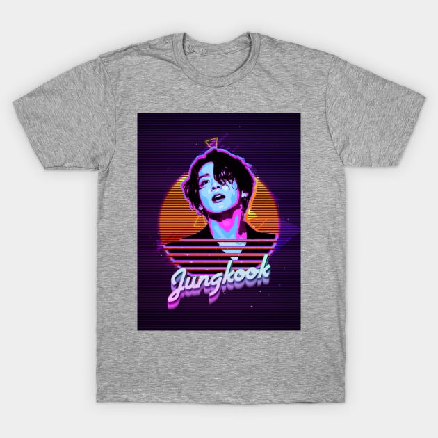 Jungkook Retro T-Shirt by NotoriousMedia